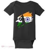 Cricket Patriotic India Sports Jersey Baby Bodysuit thumb 0