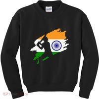 Cricket Patriotic India Sports Jersey Kids Sweatshirt thumb 0