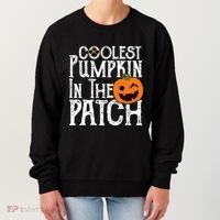 Coolest Pumpkin In The Patch Halloween Women's Sweatshirt thumb 0