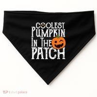 Coolest Pumpkin In The Patch Halloween USA-Made Doggie Bandana thumb 0