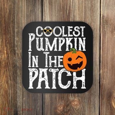Coolest Pumpkin In The Patch Halloween Coaster