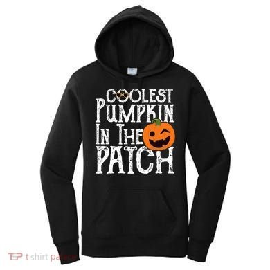Coolest Pumpkin In The Patch Halloween Women's Hoodie