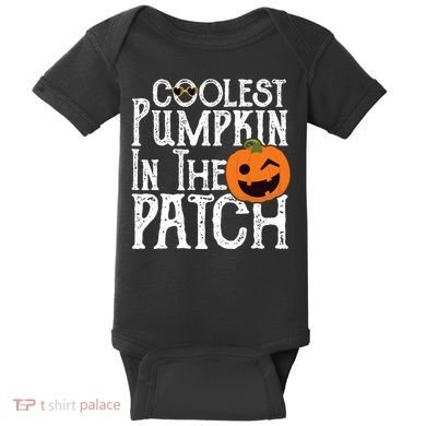 Coolest Pumpkin In The Patch Halloween Baby Bodysuit