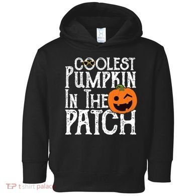 Coolest Pumpkin In The Patch Halloween Toddler Hoodie