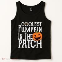 Coolest Pumpkin In The Patch Halloween Tank Top thumb 2