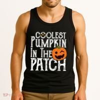 Coolest Pumpkin In The Patch Halloween Tank Top thumb 3