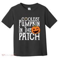 Coolest Pumpkin In The Patch Halloween Toddler T-Shirt thumb 0