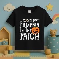 Coolest Pumpkin In The Patch Halloween Toddler T-Shirt thumb 3