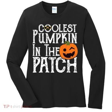 Coolest Pumpkin In The Patch Halloween Women's Long Sleeve Shirt