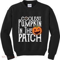 Coolest Pumpkin In The Patch Halloween Kids Sweatshirt thumb 0