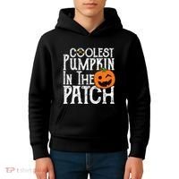 Coolest Pumpkin In The Patch Halloween Kids Hoodie thumb 4
