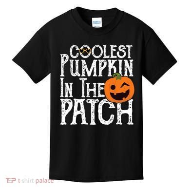 Coolest Pumpkin In The Patch Halloween Kids T-Shirt