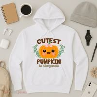 Cutest Pumpkin In The Patch October Hoodie thumb 3