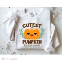 Cutest Pumpkin In The Patch October Sweatshirt thumb 2