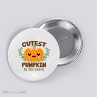 Cutest Pumpkin In The Patch October Button thumb 0