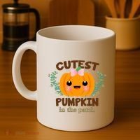Cutest Pumpkin In The Patch October Coffee Mug thumb 4