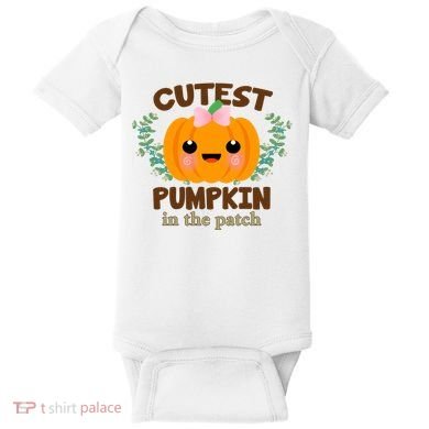 Cutest Pumpkin In The Patch October Baby Bodysuit