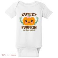 Cutest Pumpkin In The Patch October Baby Bodysuit thumb 0