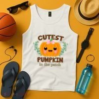 Cutest Pumpkin In The Patch October Tank Top thumb 4