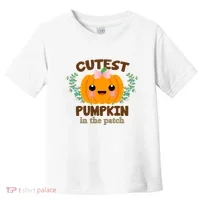 Cutest Pumpkin In The Patch October Toddler T-Shirt thumb 0