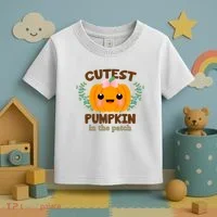 Cutest Pumpkin In The Patch October Toddler T-Shirt thumb 3