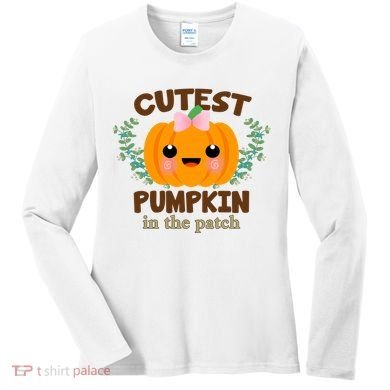 Cutest Pumpkin In The Patch October Women's Long Sleeve Shirt