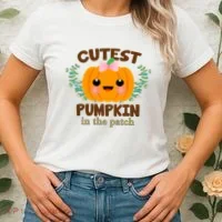 Cutest Pumpkin In The Patch October Women's T-Shirt thumb 2