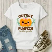 Cutest Pumpkin In The Patch October Women's T-Shirt thumb 3
