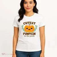 Cutest Pumpkin In The Patch October Women's T-Shirt thumb 4