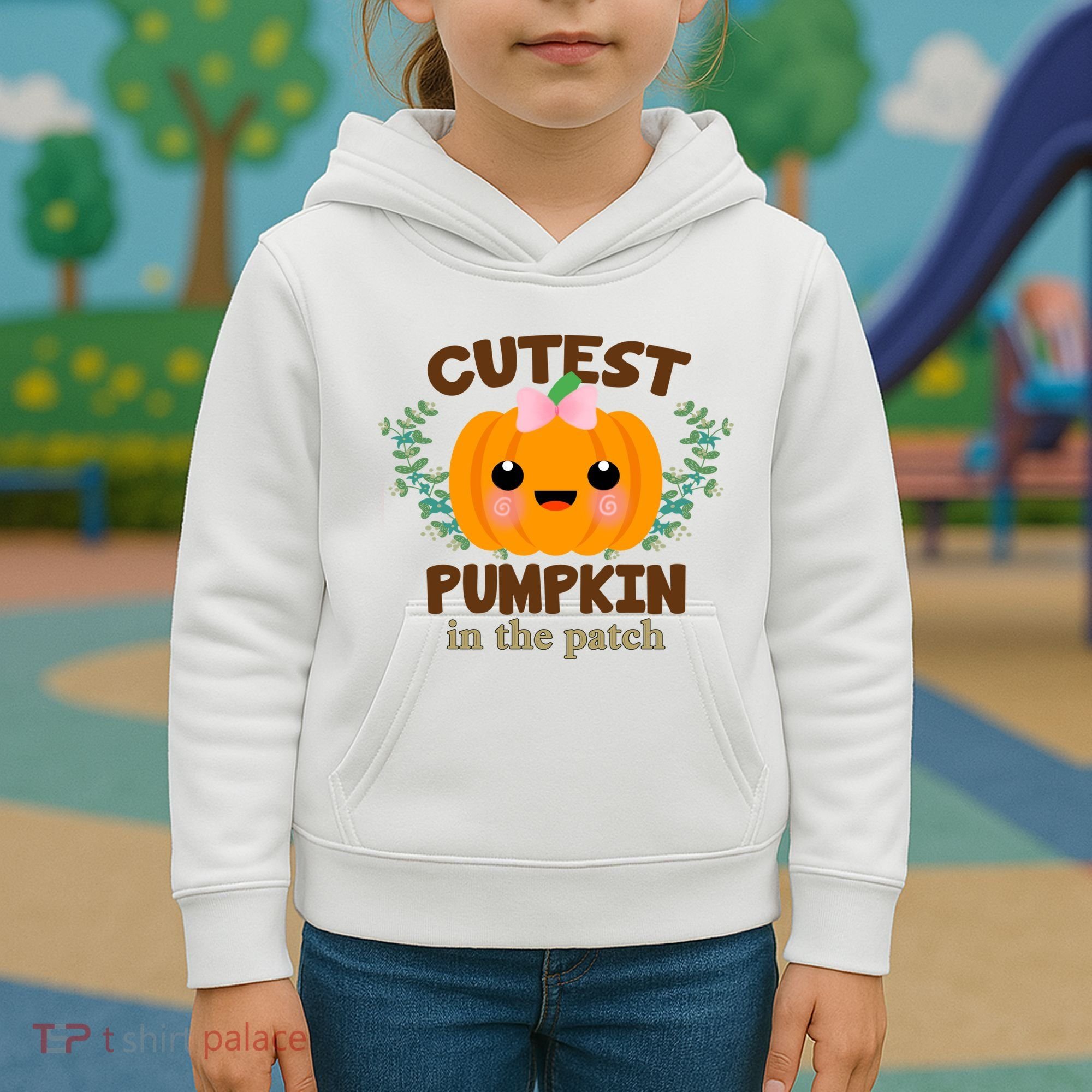 Cutest Pumpkin In The Patch October Kids Hoodie