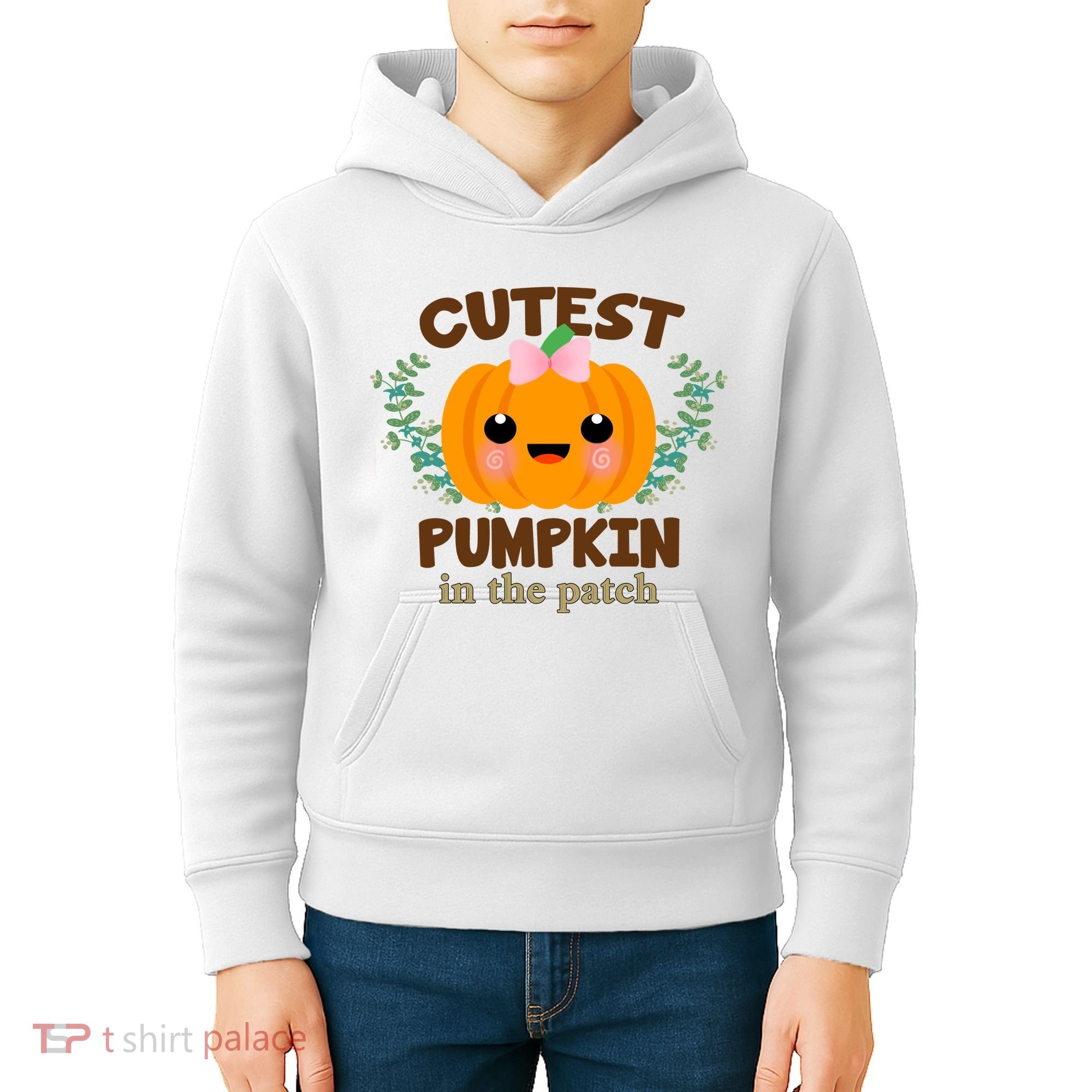 Cutest Pumpkin In The Patch October Kids Hoodie