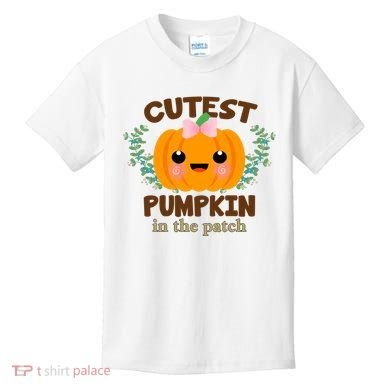 Cutest Pumpkin In The Patch October Kids T-Shirt