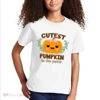 Cutest Pumpkin In The Patch October Kids T-Shirt thumb 2