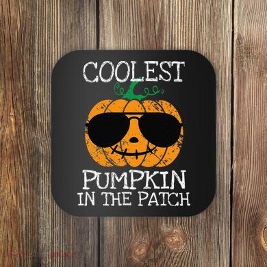 Coolest Pumpkin In The Patch Halloween Coaster