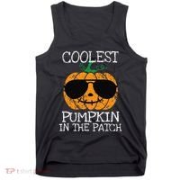 Coolest Pumpkin In The Patch Halloween Tank Top thumb 0