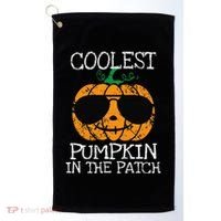 Coolest Pumpkin In The Patch Halloween Golf Towel thumb 0
