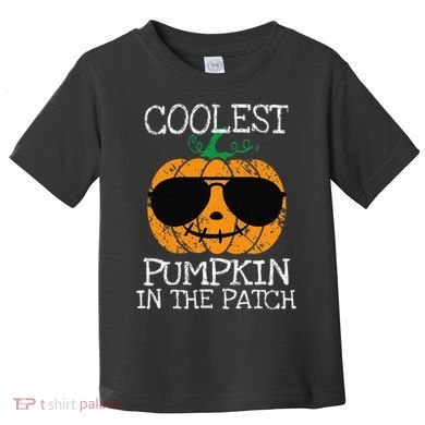 Coolest Pumpkin In The Patch Halloween Toddler T-Shirt