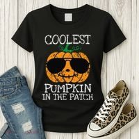 Coolest Pumpkin In The Patch Halloween Women's T-Shirt thumb 3
