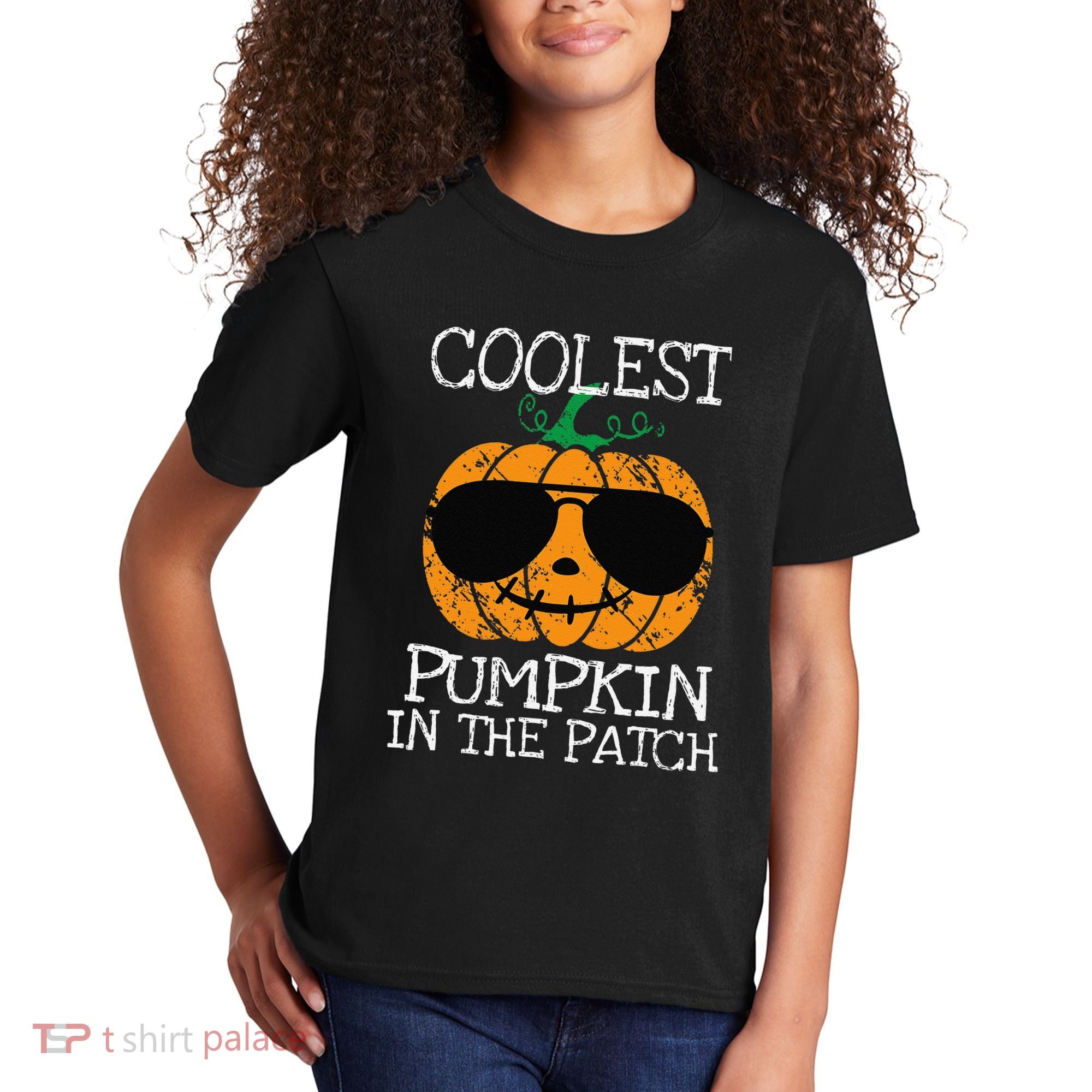Coolest Pumpkin In The Patch Halloween Kids T-Shirt