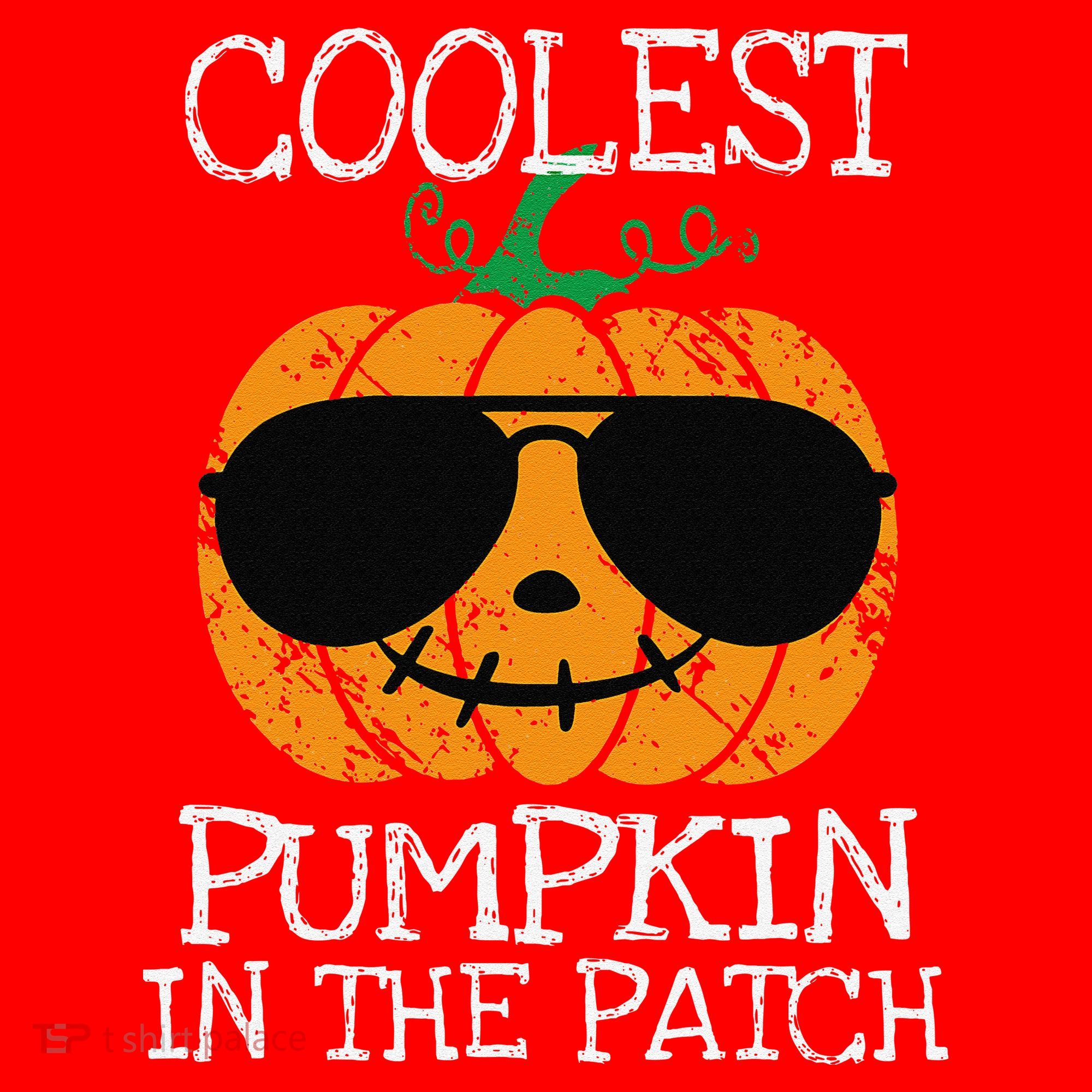 Coolest Pumpkin In The Patch Halloween Santa Hat