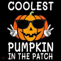 Coolest Pumpkin In The Patch Funny Halloween Women's Hoodie thumb 2
