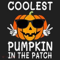 Coolest Pumpkin In The Patch Funny Halloween Hat thumb 2