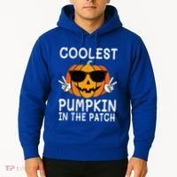 Coolest Pumpkin In The Patch Funny Halloween Hoodie thumb 2