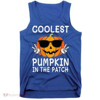 Coolest Pumpkin In The Patch Funny Halloween Tank Top