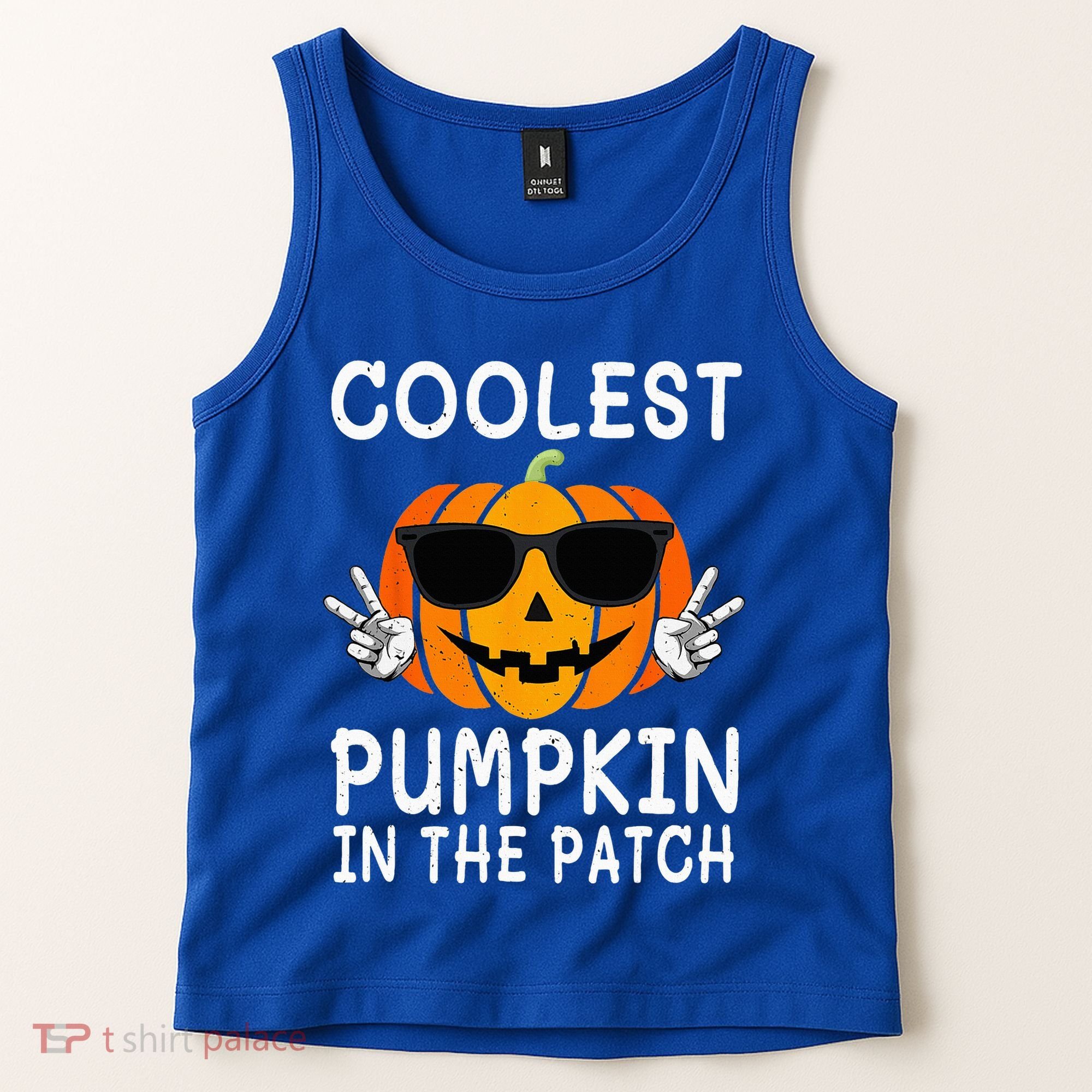 Coolest Pumpkin In The Patch Funny Halloween Tank Top