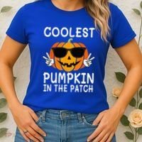 Coolest Pumpkin In The Patch Funny Halloween Women's T-Shirt thumb 2