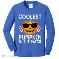 Coolest Pumpkin In The Patch Funny Halloween Kids Long Sleeve Shirt thumb 0