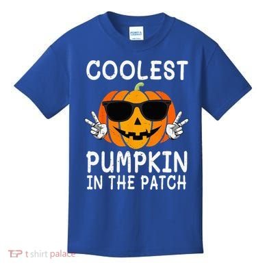 Coolest Pumpkin In The Patch Funny Halloween Kids T-Shirt