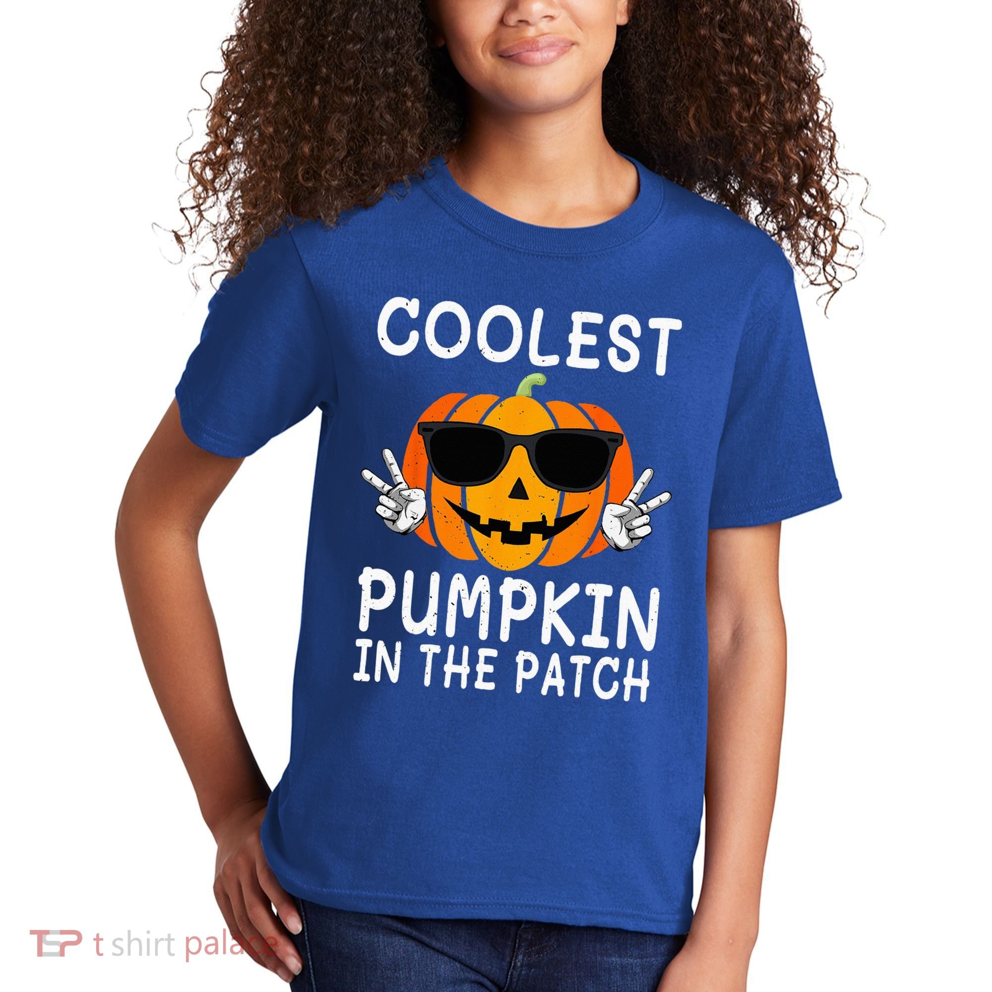 Coolest Pumpkin In The Patch Funny Halloween Kids T-Shirt