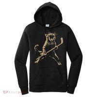 Cat Playing Ice Hockey Women's Hoodie thumb 0